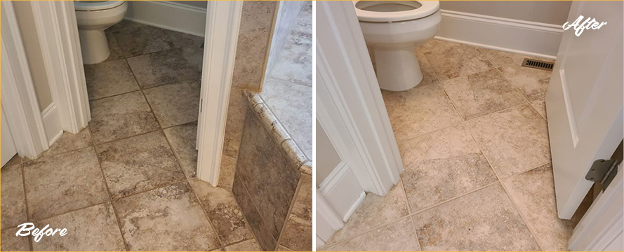 Bathroom Before and After Our Remarkable Caulking Services in Prospect Heights, NY