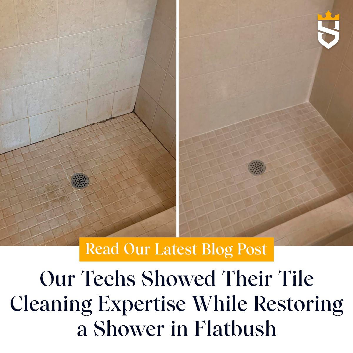 Our Techs Showed Their Tile Cleaning Expertise While Restoring a Shower in Flatbush
