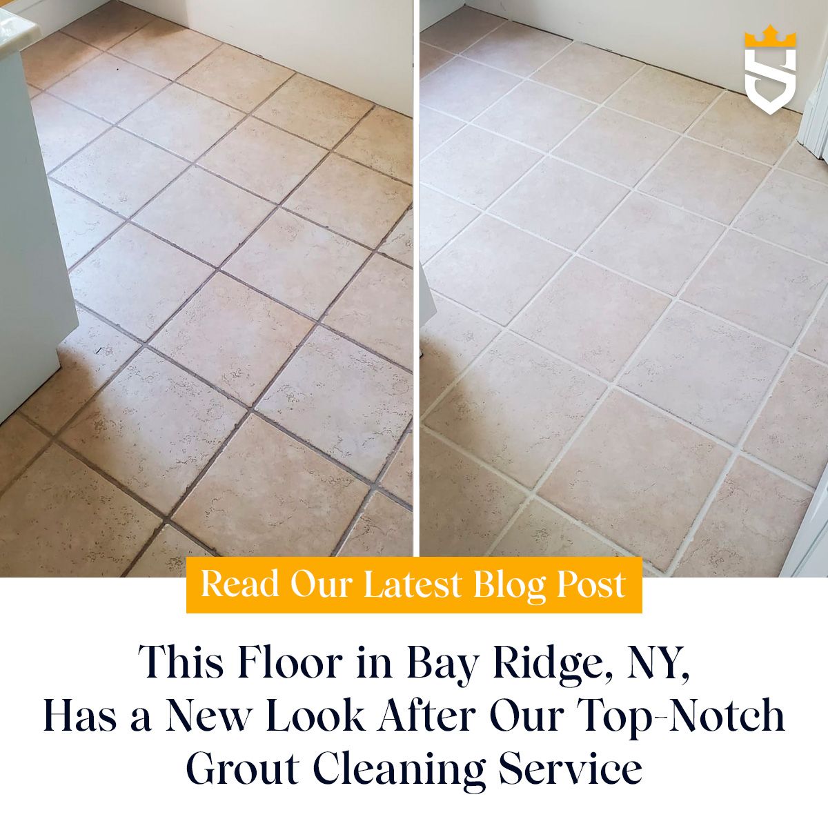 This Floor in Bay Ridge, NY. Has a New Look After Our Top Notch Grout Cleaning Service